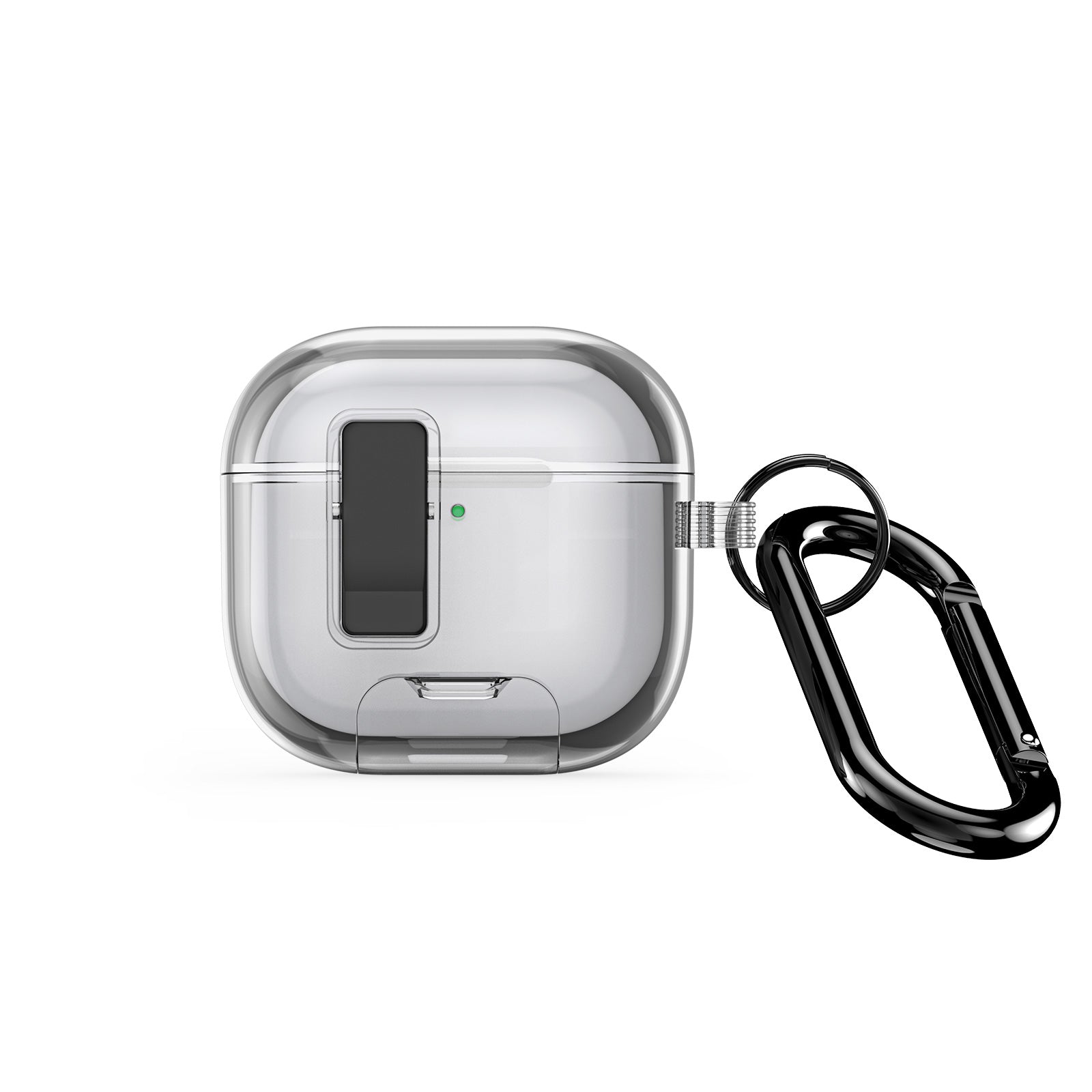 DUX DUCIS Compatible With  AirPods 5 / 4 Earphone Case  PECR Series PC+TPU Cover with Phone Holder and Hook - Transparent Black