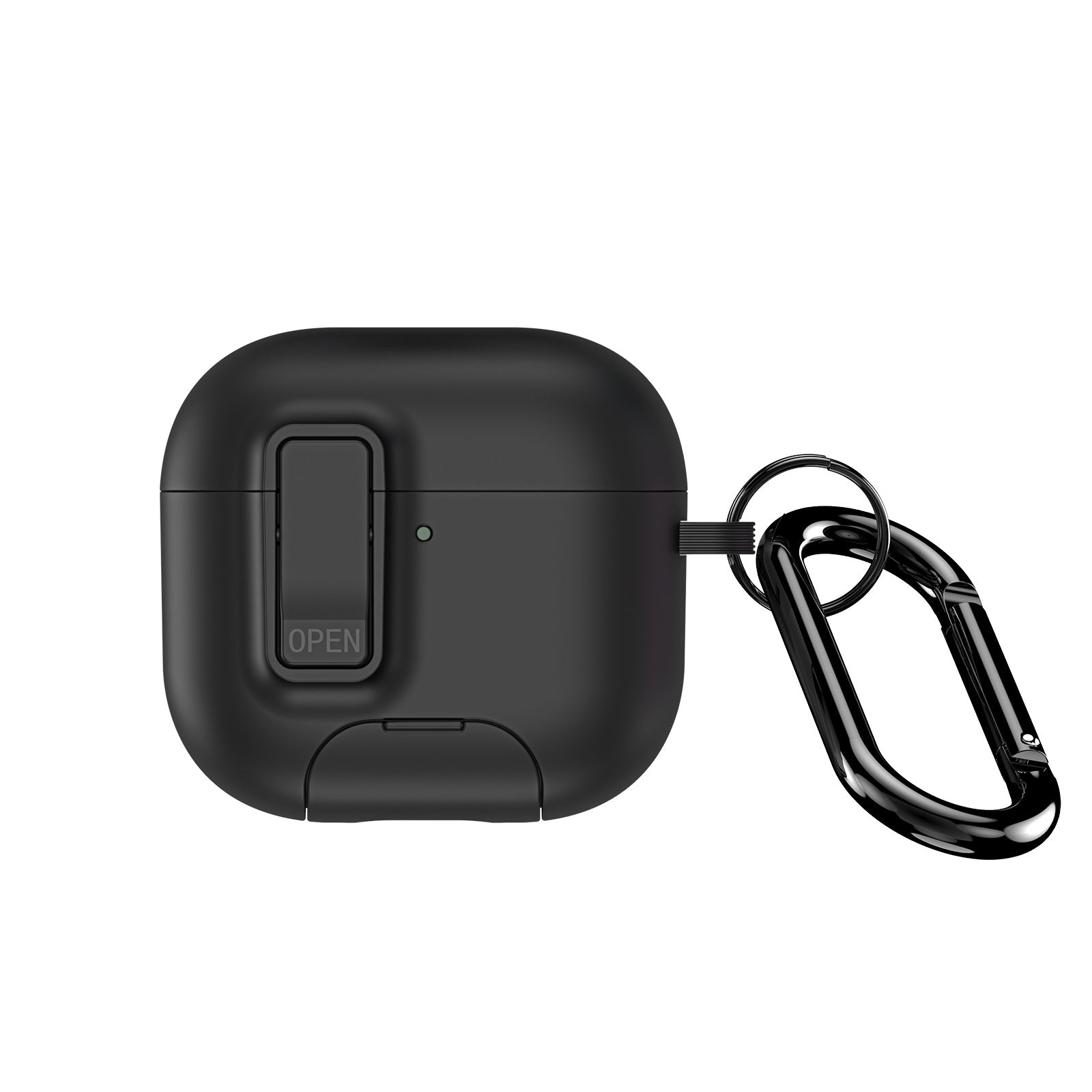 DUX DUCIS Compatible With  AirPods 5 / 4 Earphone Case  PECQ Series Multi-Angle Stand PC+TPU Cover with Hook - Black