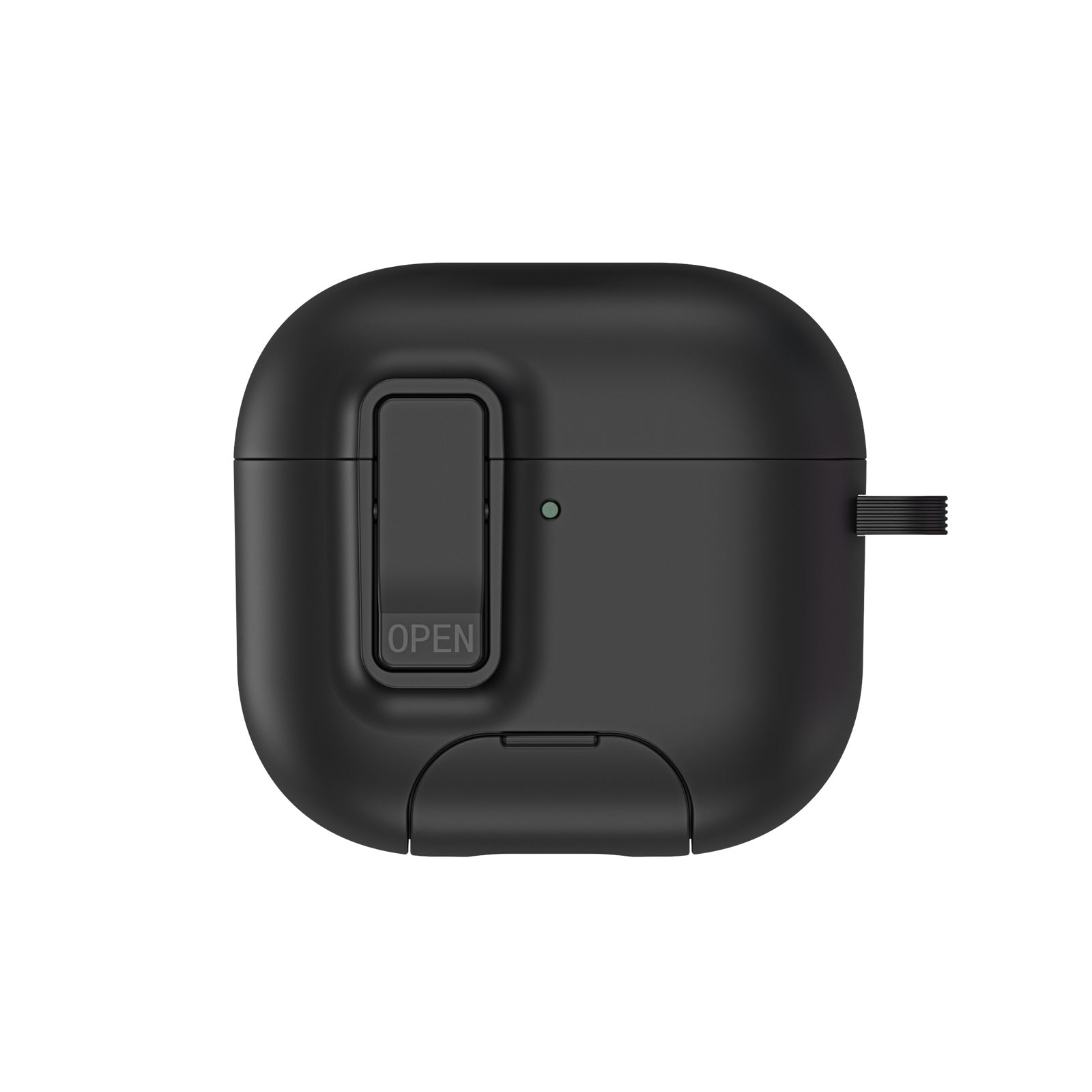 DUX DUCIS Compatible With  AirPods 5 / 4 Earphone Case  PECQ Series Multi-Angle Stand PC+TPU Cover with Hook - Black