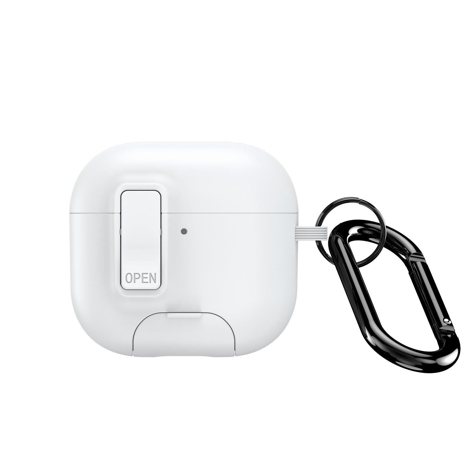 DUX DUCIS Compatible With  AirPods 5 / 4 Earphone Case  PECQ Series Multi-Angle Stand PC+TPU Cover with Hook - White