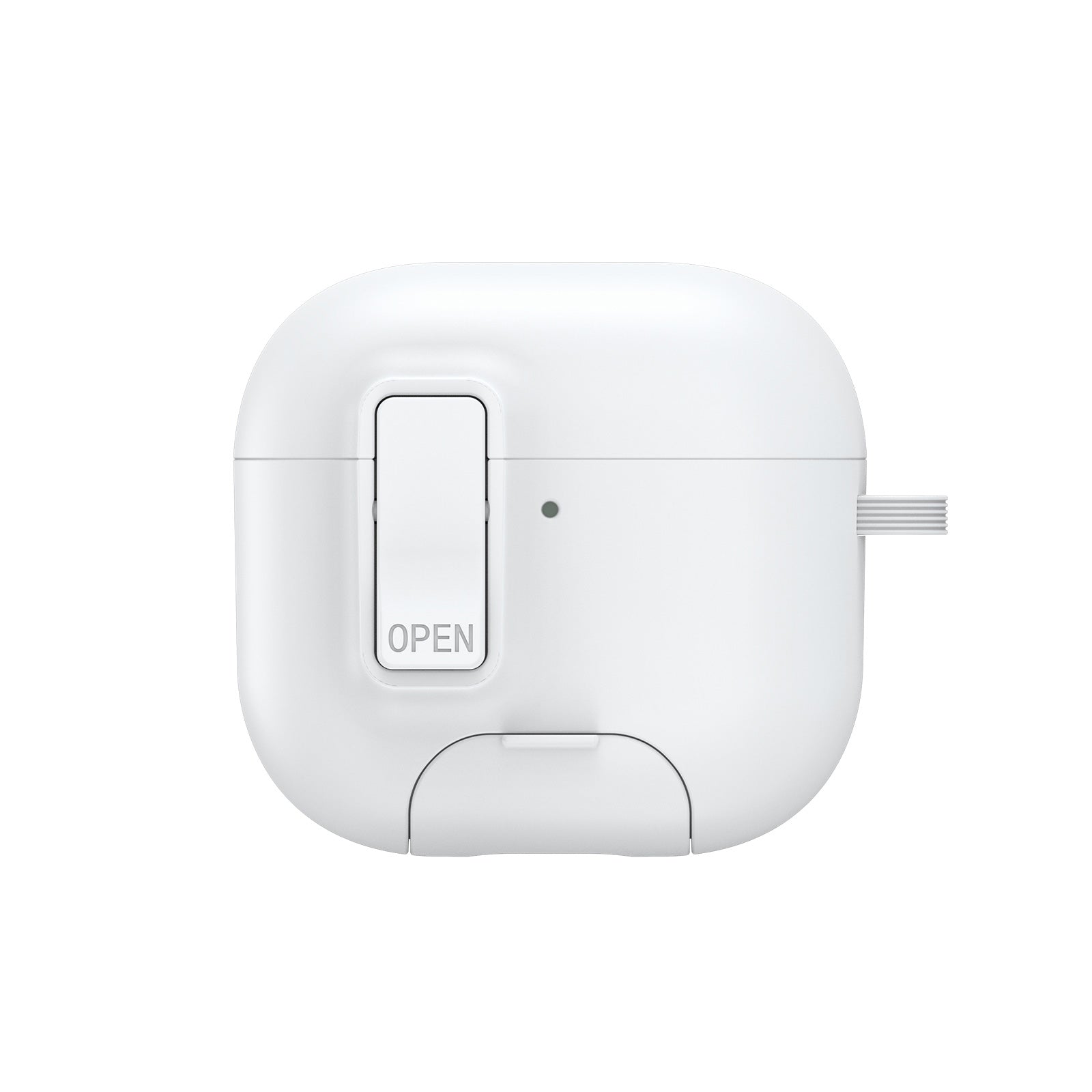 DUX DUCIS Compatible With  AirPods 5 / 4 Earphone Case  PECQ Series Multi-Angle Stand PC+TPU Cover with Hook - White