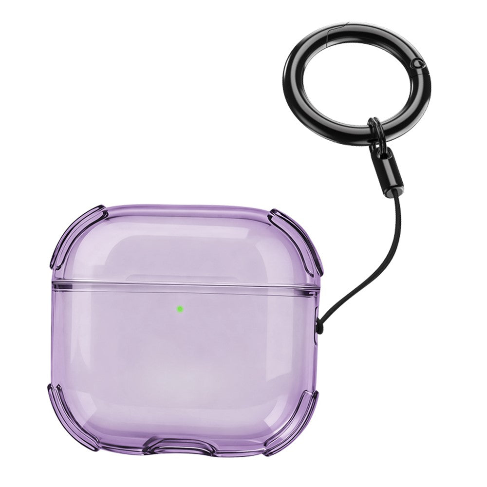 Bulk Purchasing Compatible With  AirPods 5 / 4 Case Ultra Thin Matte TPU Earbuds Protective Cover with Strap Ring - Purple