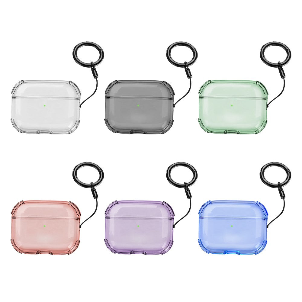 Bulk Purchasing Compatible With  AirPods 5 / 4 Case Ultra Thin Matte TPU Earbuds Protective Cover with Strap Ring - Purple