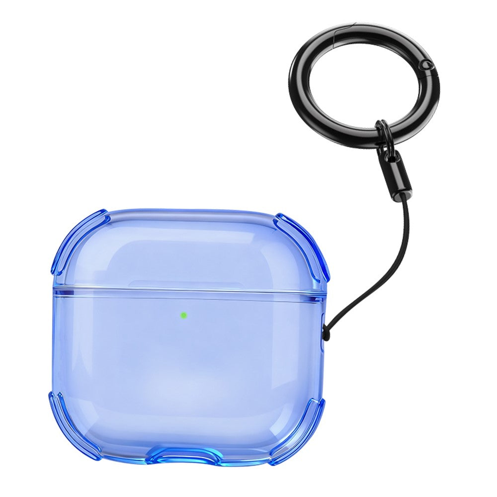Bulk Purchasing Compatible With  AirPods 5 / 4 Case Ultra Thin Matte TPU Earbuds Protective Cover with Strap Ring - Blue