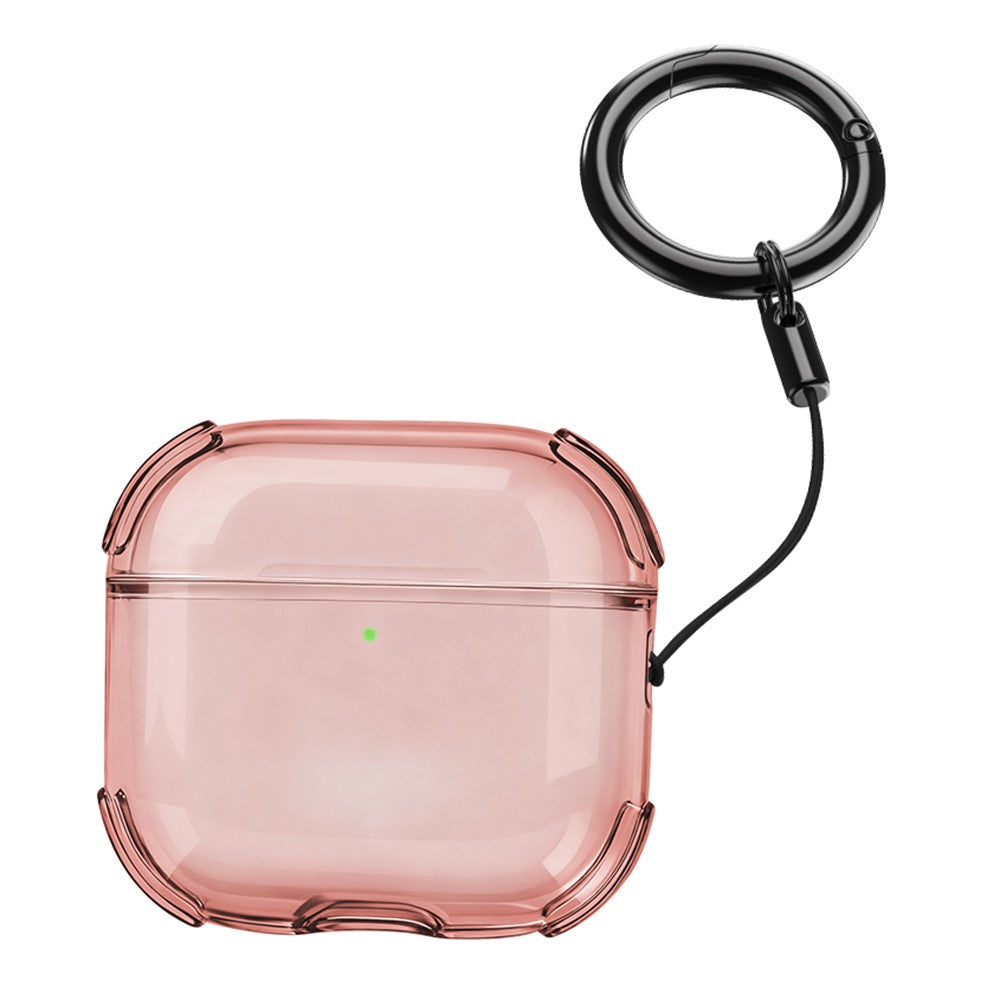 Bulk Purchasing Compatible With  AirPods 5 / 4 Case Ultra Thin Matte TPU Earbuds Protective Cover with Strap Ring - Pink