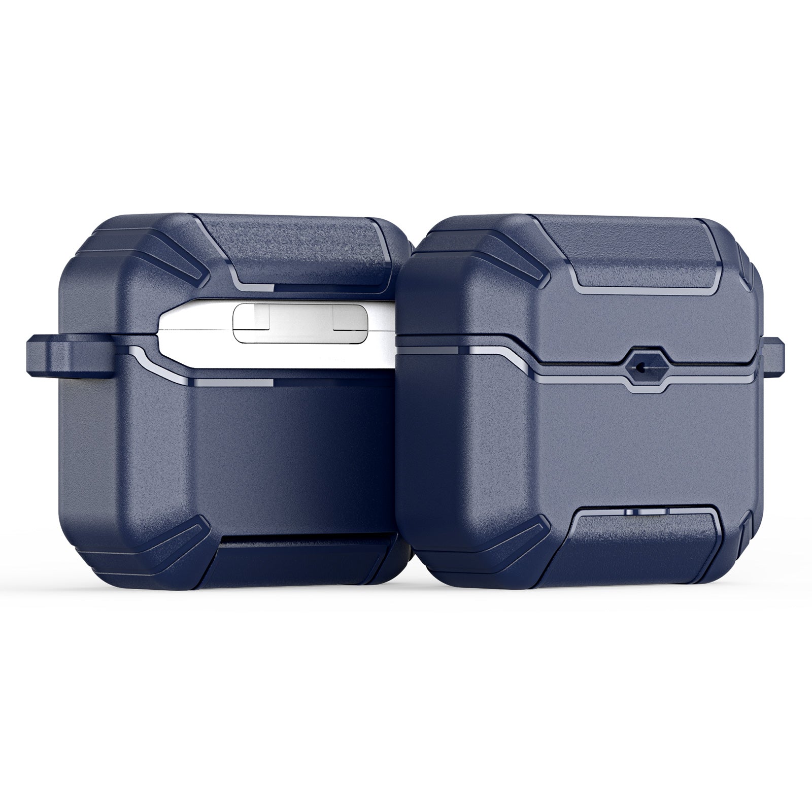 DUX DUCIS Compatible With  AirPods 5 / 4 Earphone Case  PECS Series PC+TPU Cover with Phone Holder and Hook - Blue