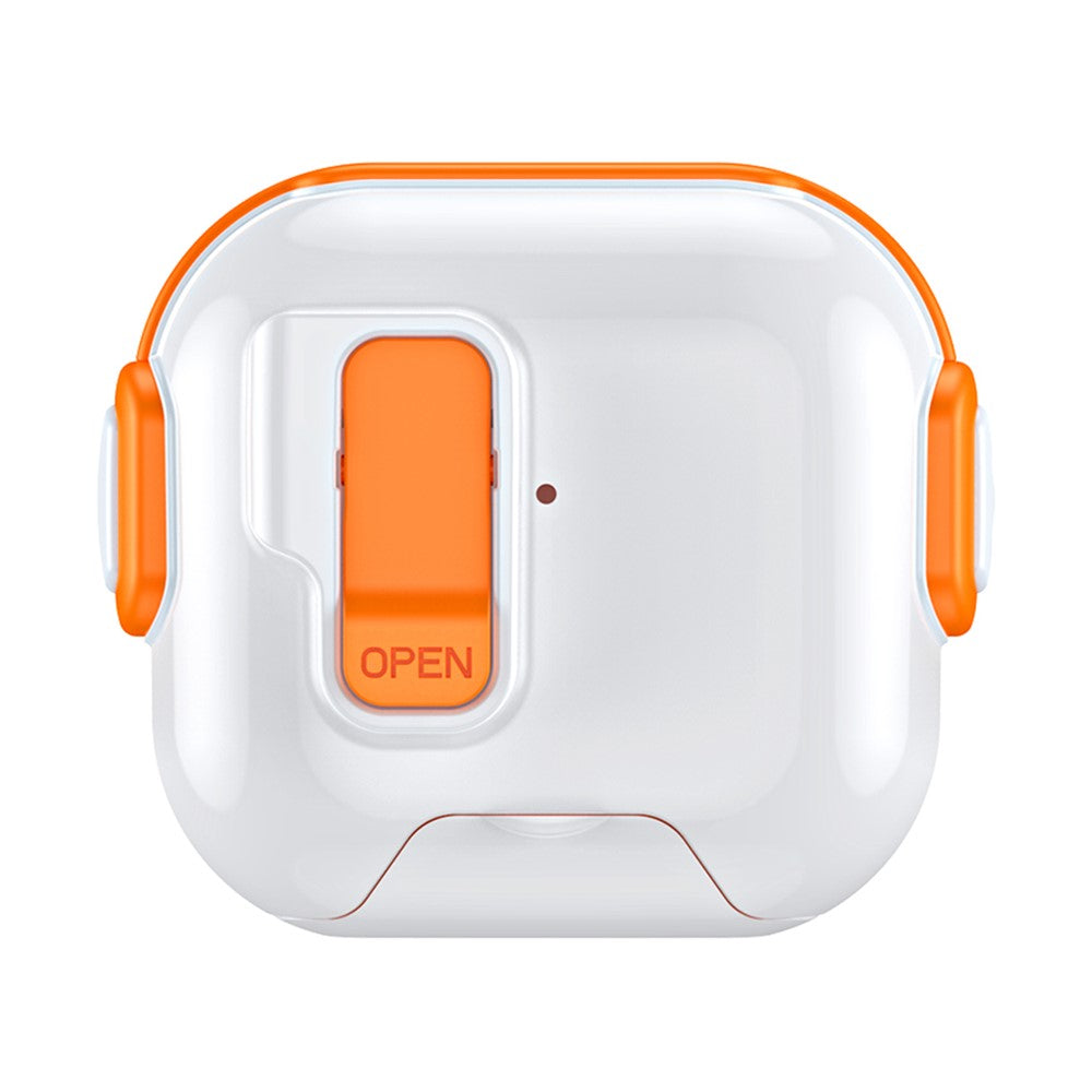 Compatible With  AirPods 5 / 4 Case with Phone Stand Function TPU PC TWS Earbuds Protective Cover - Orange