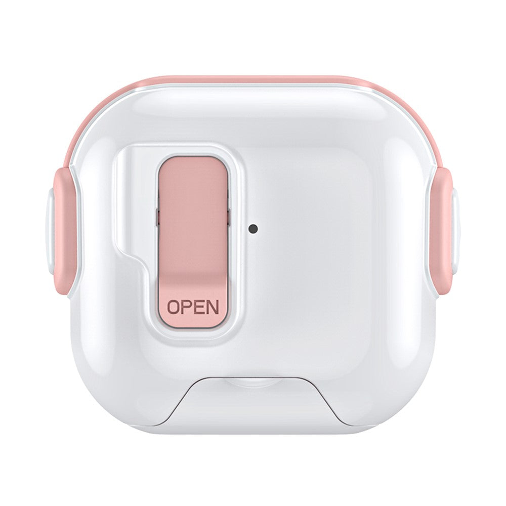 Compatible With  AirPods 5 / 4 Case with Phone Stand Function TPU PC TWS Earbuds Protective Cover - Pink