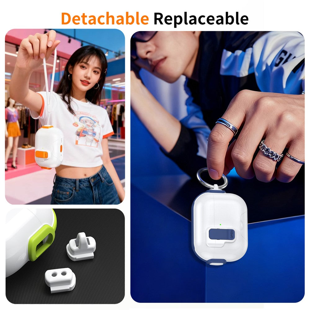 Compatible With  AirPods 5 / 4 Case with Phone Stand Function TPU PC TWS Earbuds Protective Cover - Pink