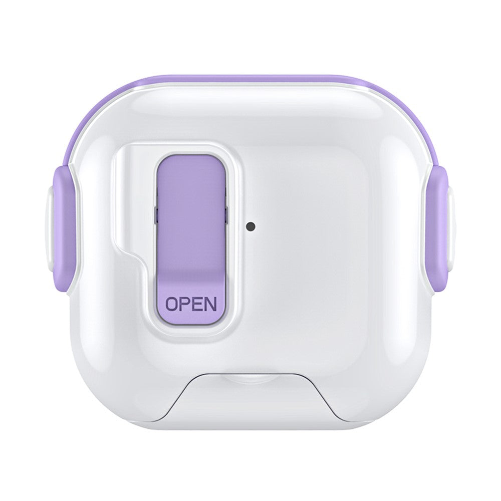 Compatible With  AirPods 5 / 4 Case with Phone Stand Function TPU PC TWS Earbuds Protective Cover - Purple