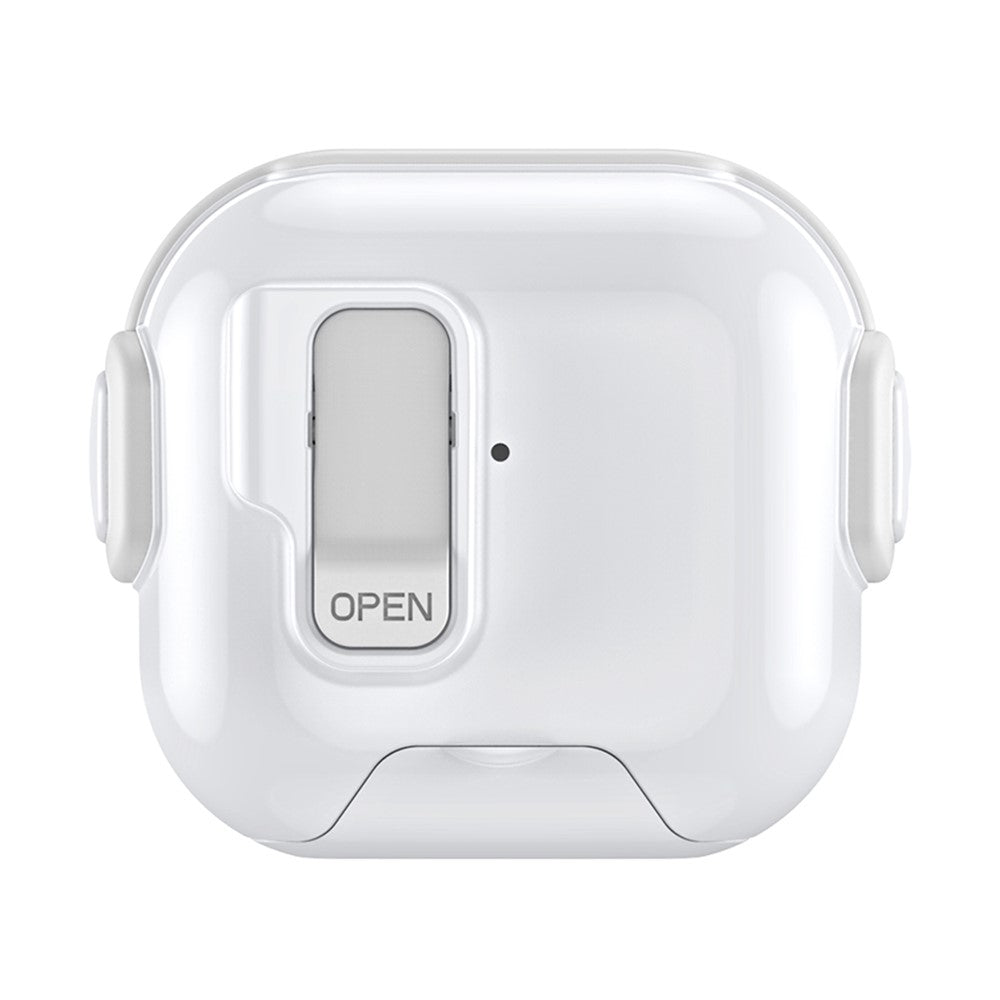 Compatible With  AirPods 5 / 4 Case with Phone Stand Function TPU PC TWS Earbuds Protective Cover - White