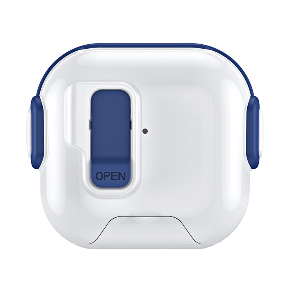 Compatible With  AirPods 5 / 4 Case with Phone Stand Function TPU PC TWS Earbuds Protective Cover - Blue