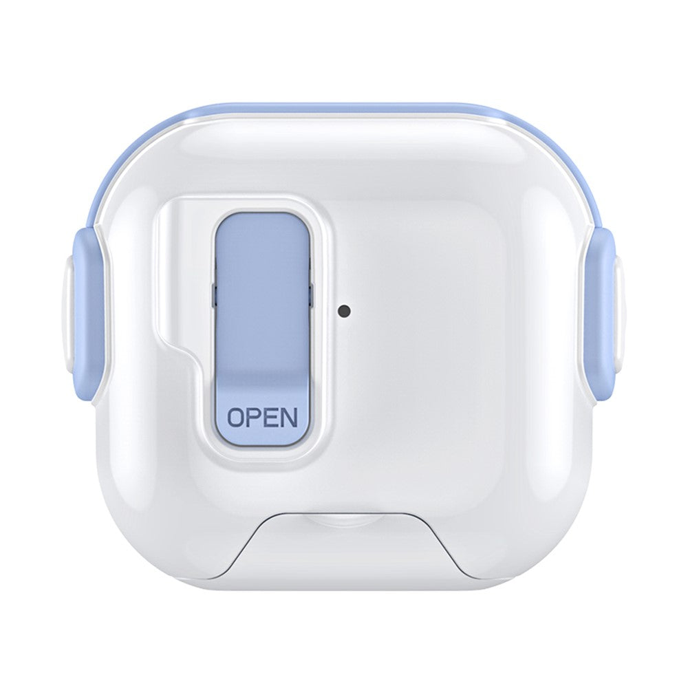 Compatible With  AirPods 5 / 4 Case with Phone Stand Function TPU PC TWS Earbuds Protective Cover - Sky Blue