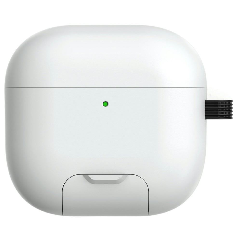 Compatible With  AirPods 5 / 4 Case Foldable Stand TPU PC Magnetic Earbuds Cover with Carabiner - White  /  Black