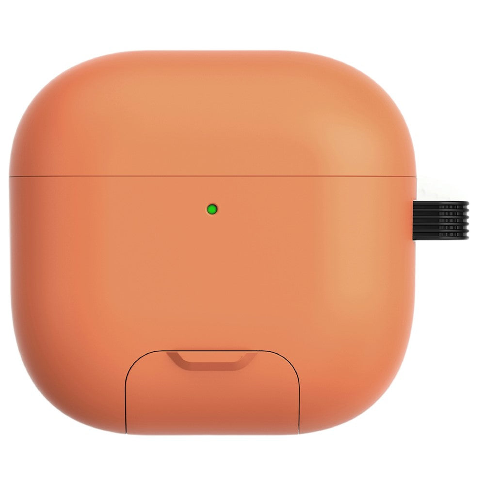 Compatible With  AirPods 5 / 4 Case Foldable Stand TPU PC Magnetic Earbuds Cover with Carabiner - Orange
