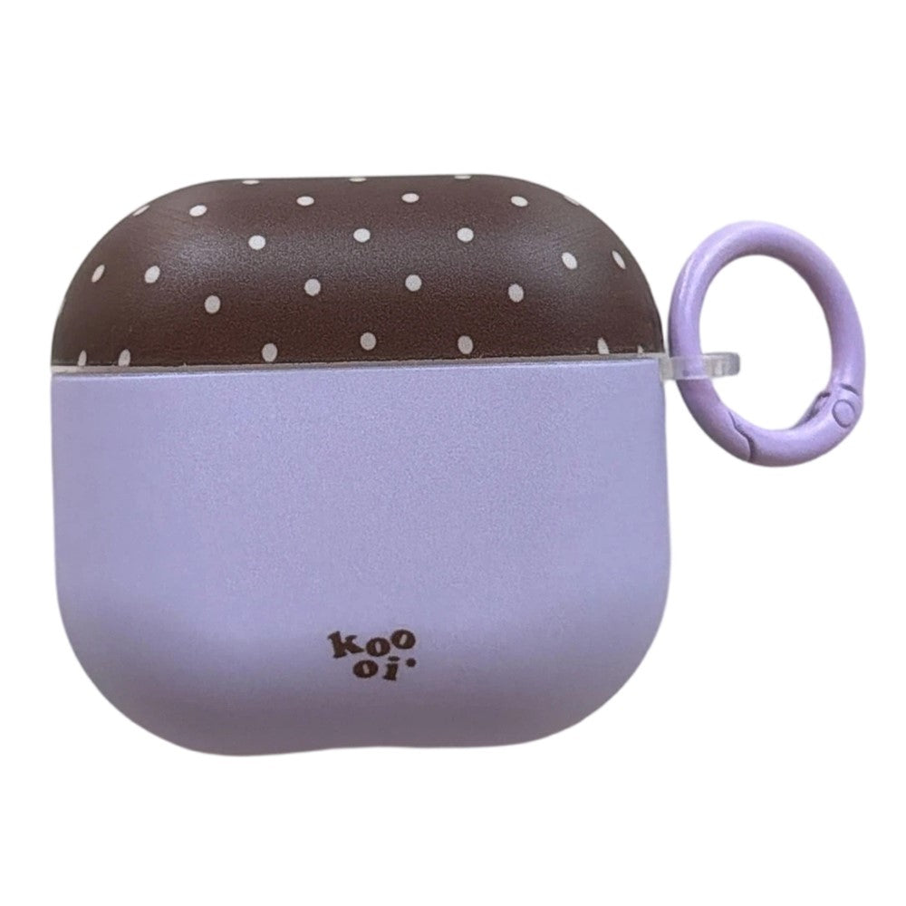 Compatible With  AirPods 4 Polka Dot Case Shockproof Shell TPU Protective Cover with Carabiner Clip