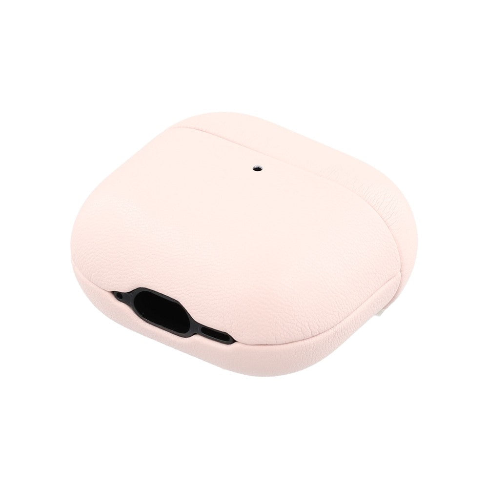 Compatible With  AirPods 5 / 4 Case GRS Certified Bio-based Leather  Earphone Protective Cover - Pink