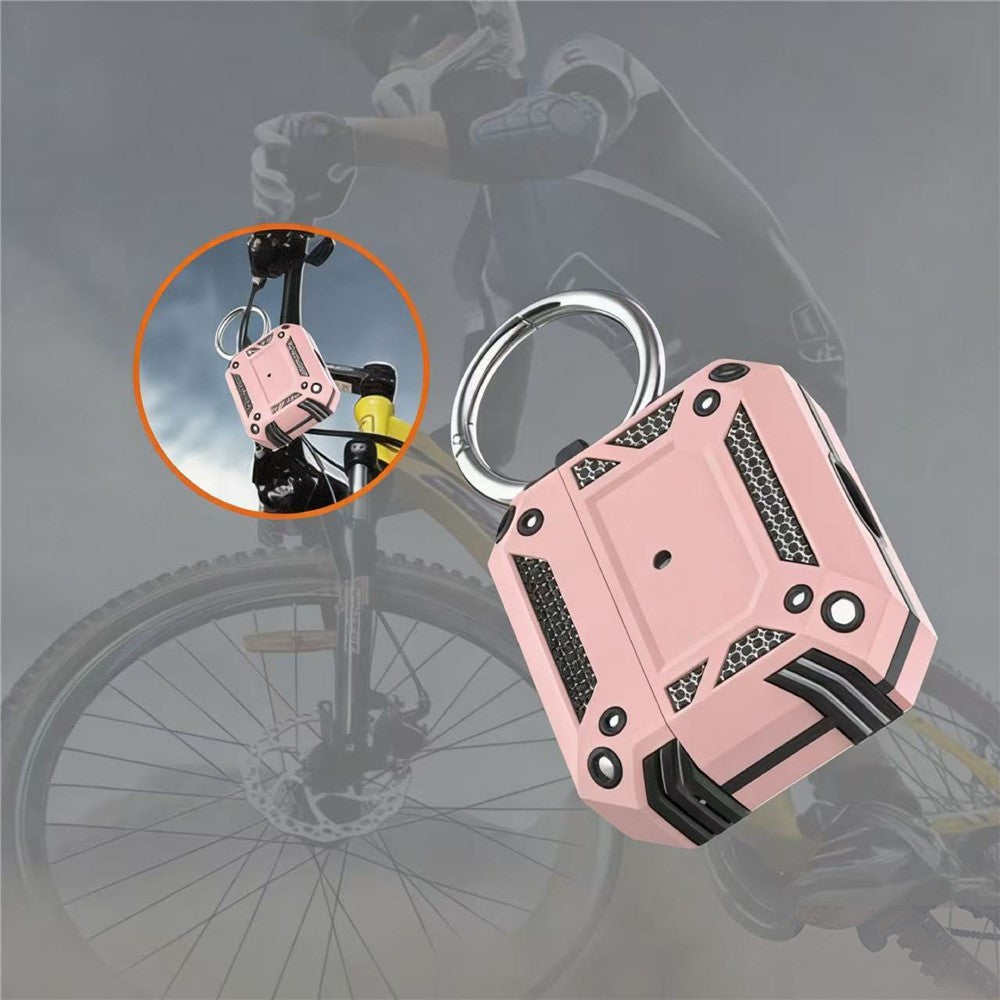 Compatible With  AirPods 5 / 4 Case Magnetic PC + TPU Shockproof Protection Earphone Cover with Keychain - Rose Gold