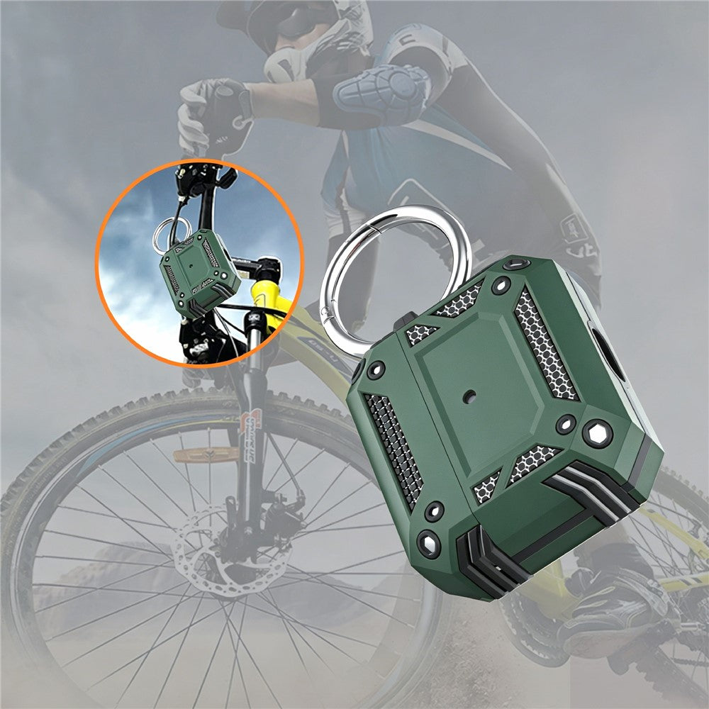 Compatible With  AirPods 5 / 4 Case Magnetic PC + TPU Shockproof Protection Earphone Cover with Keychain - Green