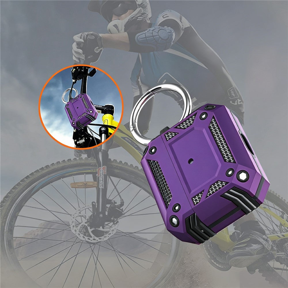 Compatible With  AirPods 5 / 4 Case Magnetic PC + TPU Shockproof Protection Earphone Cover with Keychain - Purple