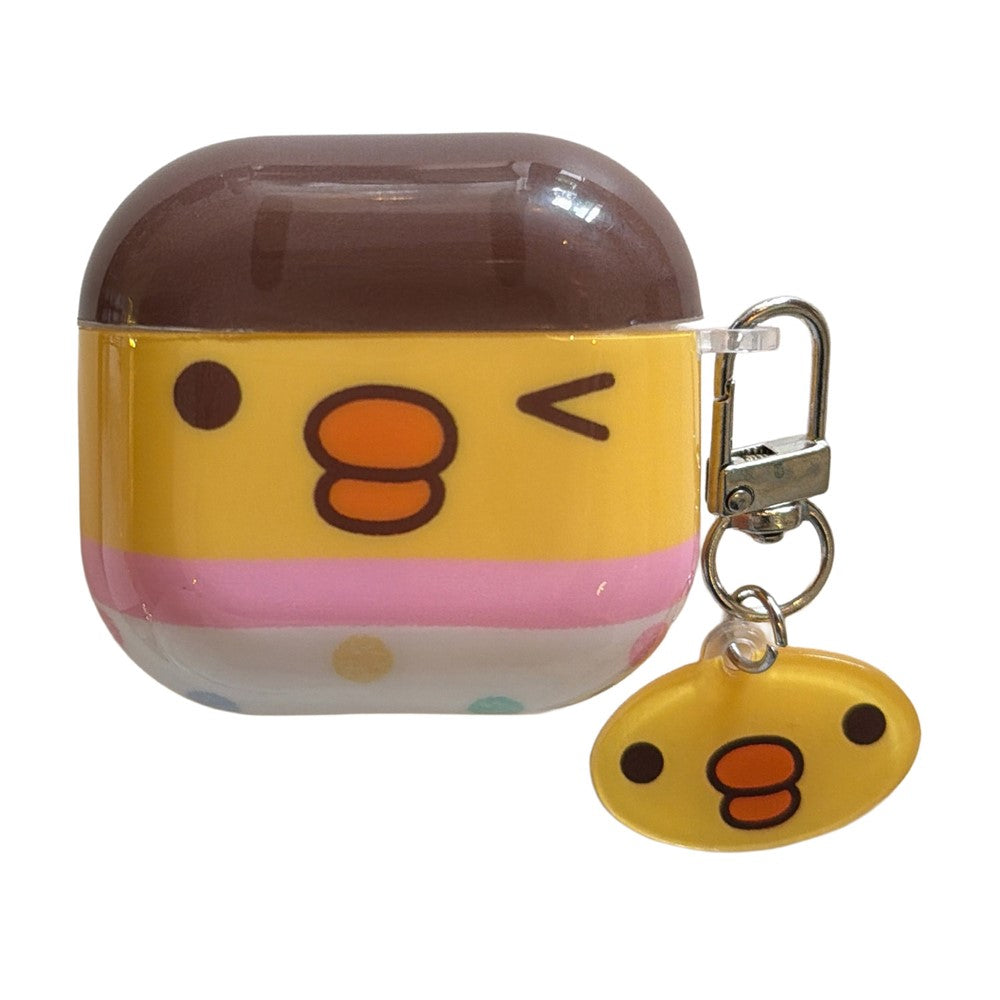 Compatible With  AirPods 5 / 4 Protective Case Cute Chicken TPU Anti-drop Wireless Earphone Cover with Pendant Keychain