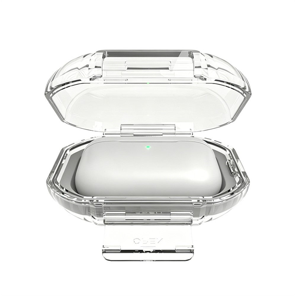 Protective Case Compatible With  AirPods Pro 3 / Pro 2 / Pro / AirPods 5 / 4 / 3 , Hard PC Magnetic Waterproof Shockproof Cover - Transparent