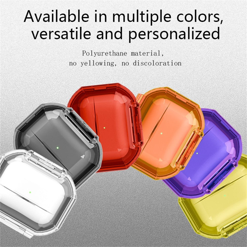 Protective Case Compatible With  AirPods Pro 3 / Pro 2 / Pro / AirPods 5 / 4 / 3 , Hard PC Magnetic Waterproof Shockproof Cover - Transparent