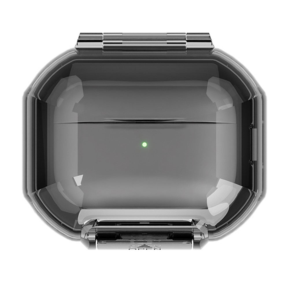 Protective Case Compatible With  AirPods Pro 3 / Pro 2 / Pro / AirPods 5 / 4 / 3 , Hard PC Magnetic Waterproof Shockproof Cover - Transparent Black