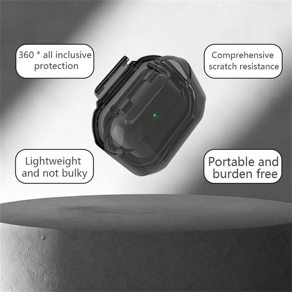 Protective Case Compatible With  AirPods Pro 3 / Pro 2 / Pro / AirPods 5 / 4 / 3 , Hard PC Magnetic Waterproof Shockproof Cover - Transparent Green