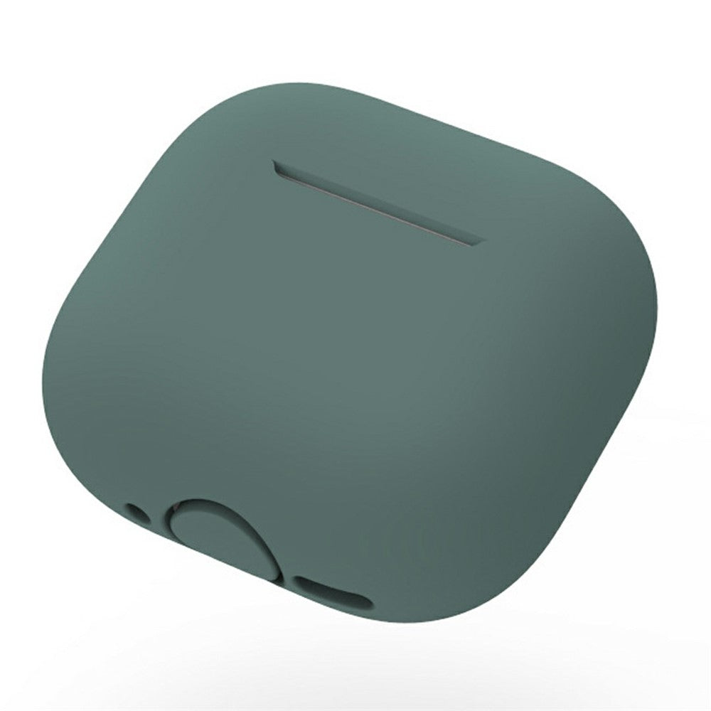Compatible With  AirPods 5 / 4 Silicone Case Shockproof Precise Cutouts Earphone Protective Cover - Green