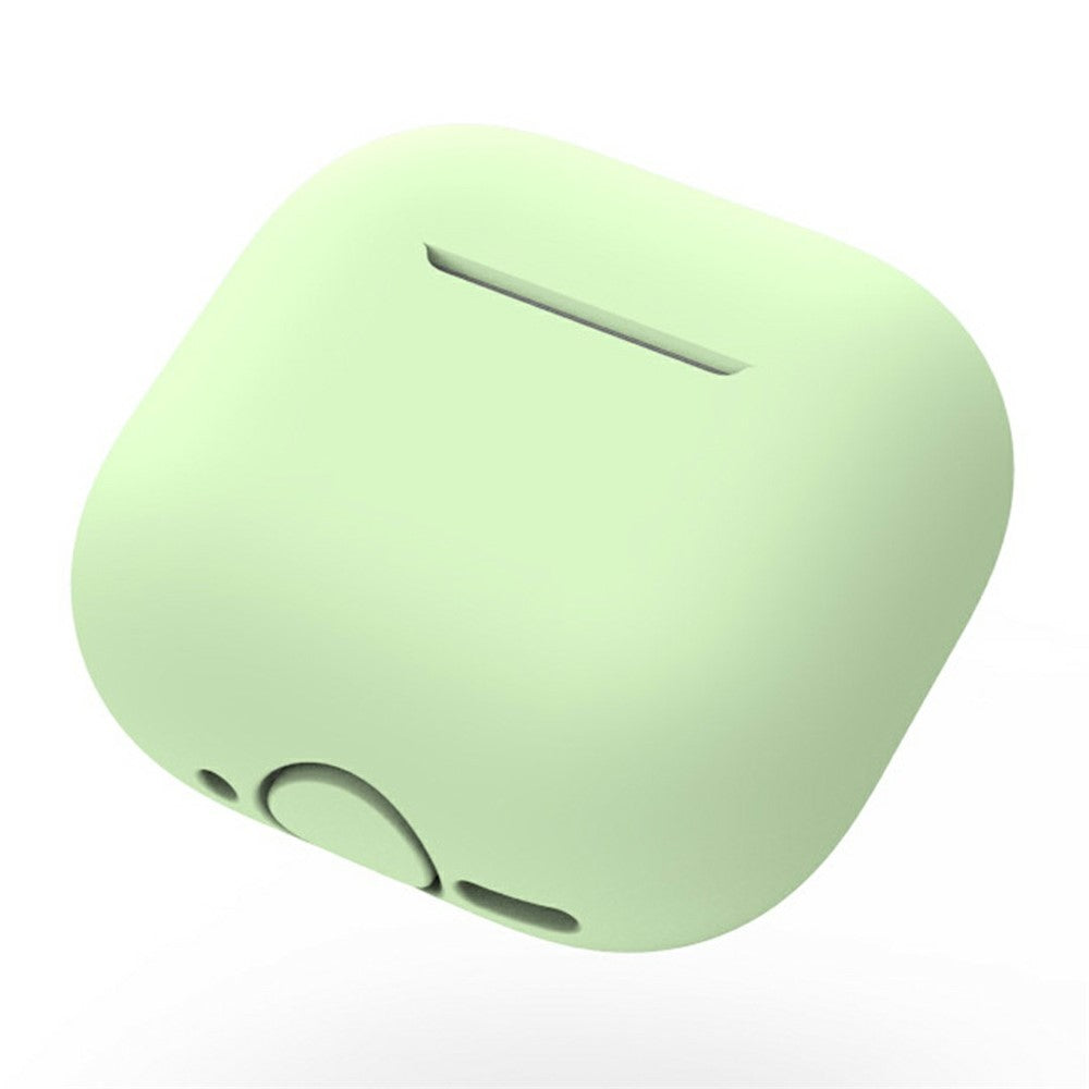 Compatible With  AirPods 5 / 4 Silicone Case Shockproof Precise Cutouts Earphone Protective Cover - Matcha Green