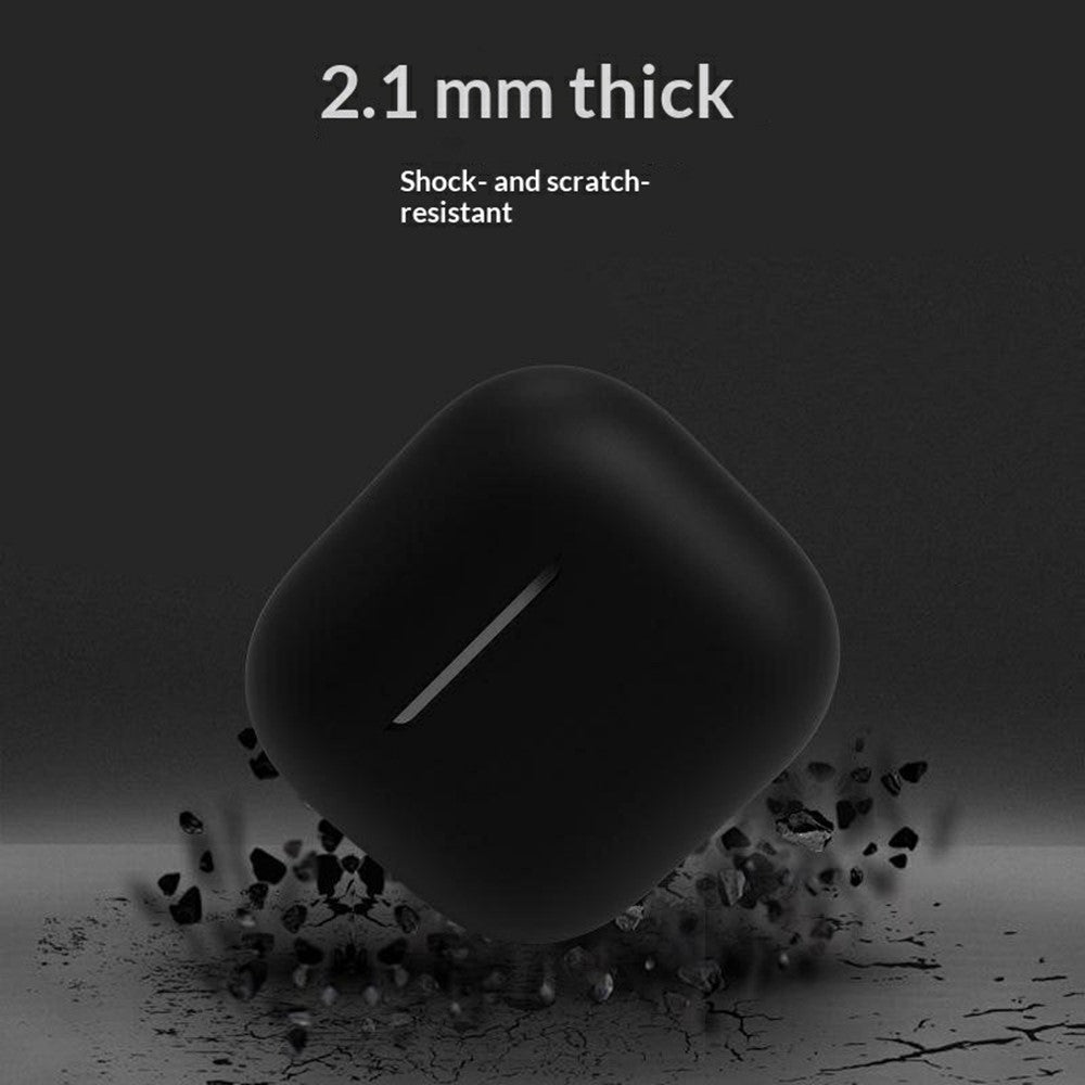 Compatible With  AirPods 5 / 4 Silicone Case Shockproof Precise Cutouts Earphone Protective Cover - Baby Blue