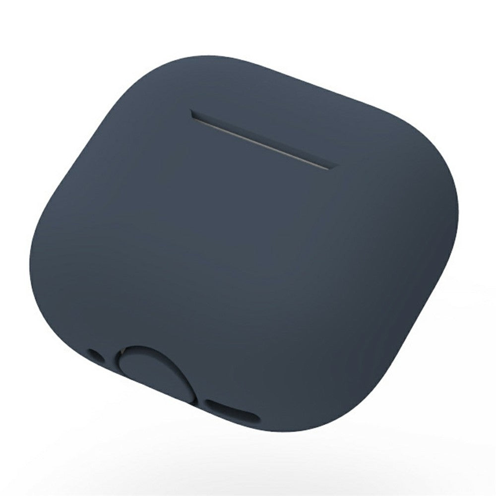 Compatible With  AirPods 5 / 4 Silicone Case Shockproof Precise Cutouts Earphone Protective Cover - Dark Blue
