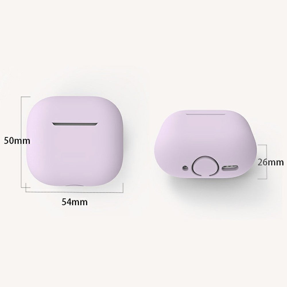 Compatible With  AirPods 5 / 4 Silicone Case Shockproof Precise Cutouts Earphone Protective Cover - Lavender Grey