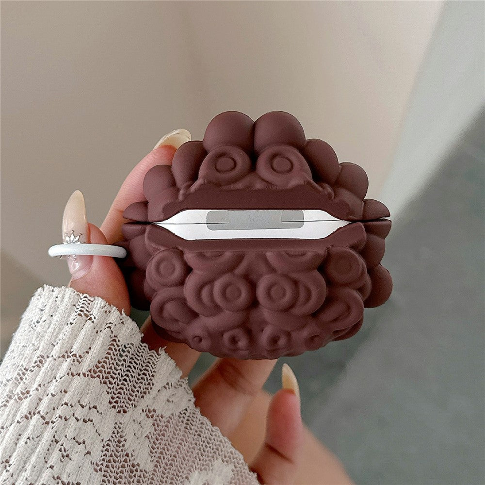 Silicone Case Compatible With  AirPods 4  /  5 Cartoon Landlady Protective Cover with Hanging Buckle