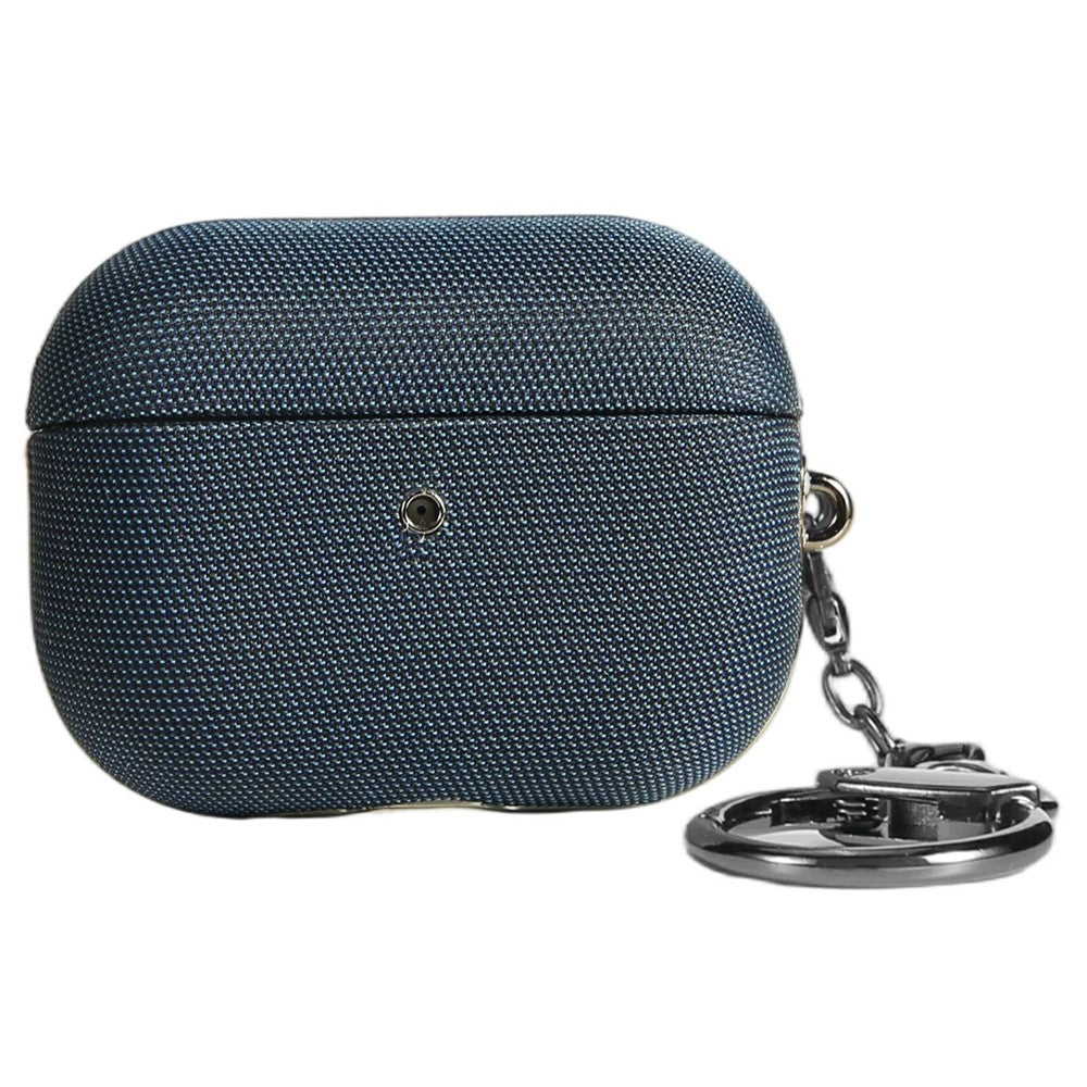 RIMBMAX J08 Compatible With  AirPods 5 / 4 Case Tech Fabric Anti Drop Earphone Cover with Carabiner - Blue