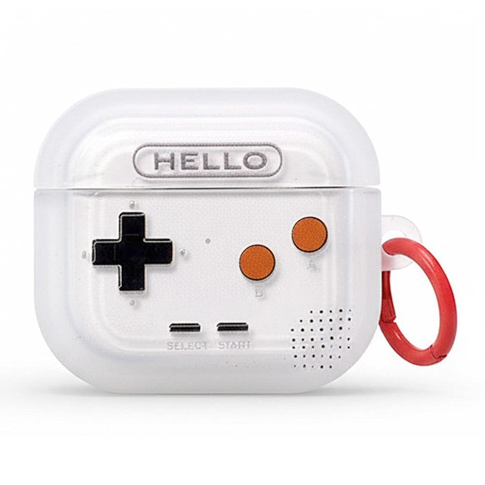 Compatible With  AirPods 5 / AirPods 4 TPU Case Gamepad Design Shockproof Earphone Cover - Transparent