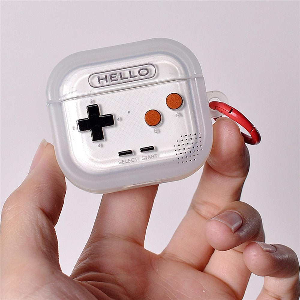 Compatible With  AirPods 5 / AirPods 4 TPU Case Gamepad Design Shockproof Earphone Cover - Transparent