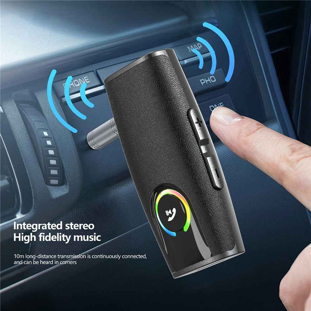 EARLDOM ET-M92 Bluetooth-compatible 5.3 Car Audio Adapter Hand-Free Call 3.5mm AUX Receiver
