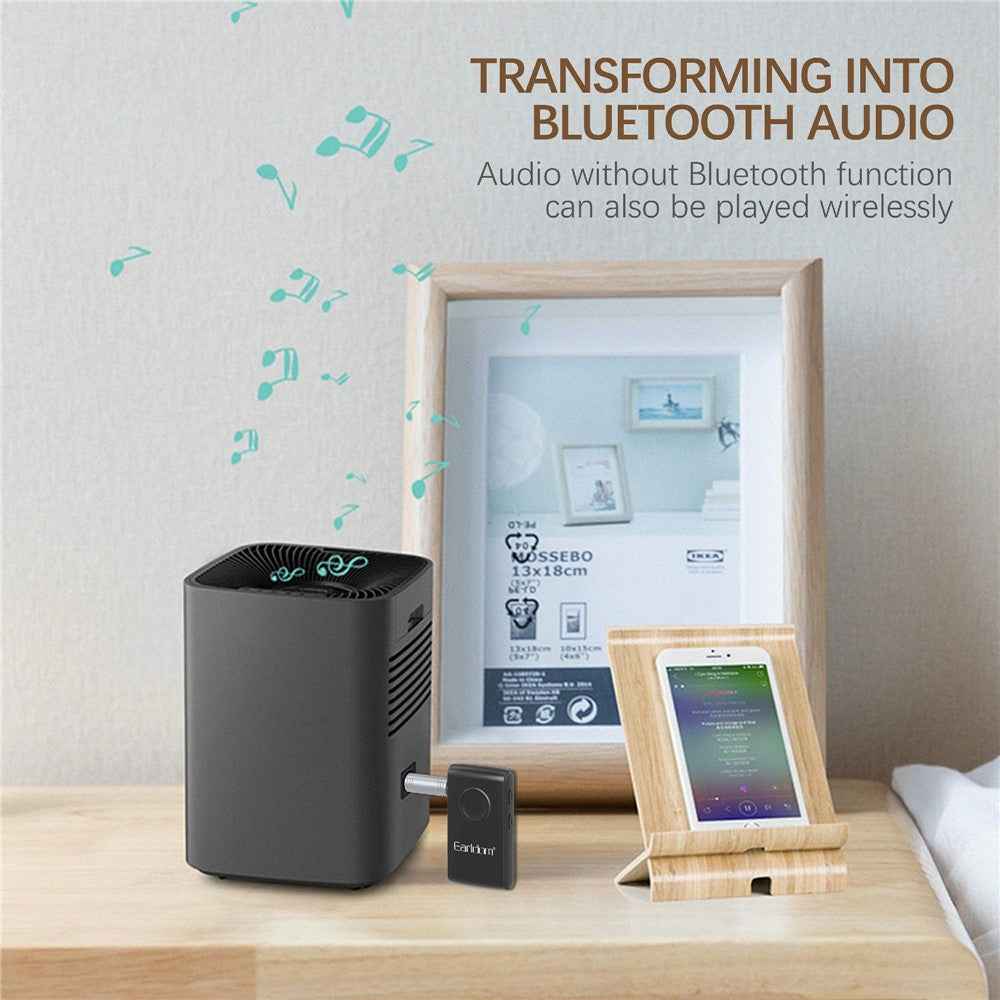 EARLDOM ET-BR02 Bluetooth-compatible 5.3 Adapter Hand-Free Call 3.5mm AUX Car Audio Speaker Stereo Receiver