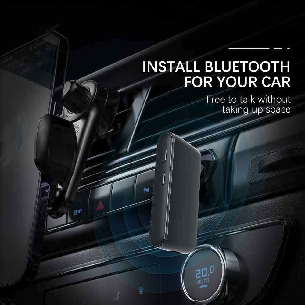 EARLDOM ET-BR02 Bluetooth-compatible 5.3 Adapter Hand-Free Call 3.5mm AUX Car Audio Speaker Stereo Receiver