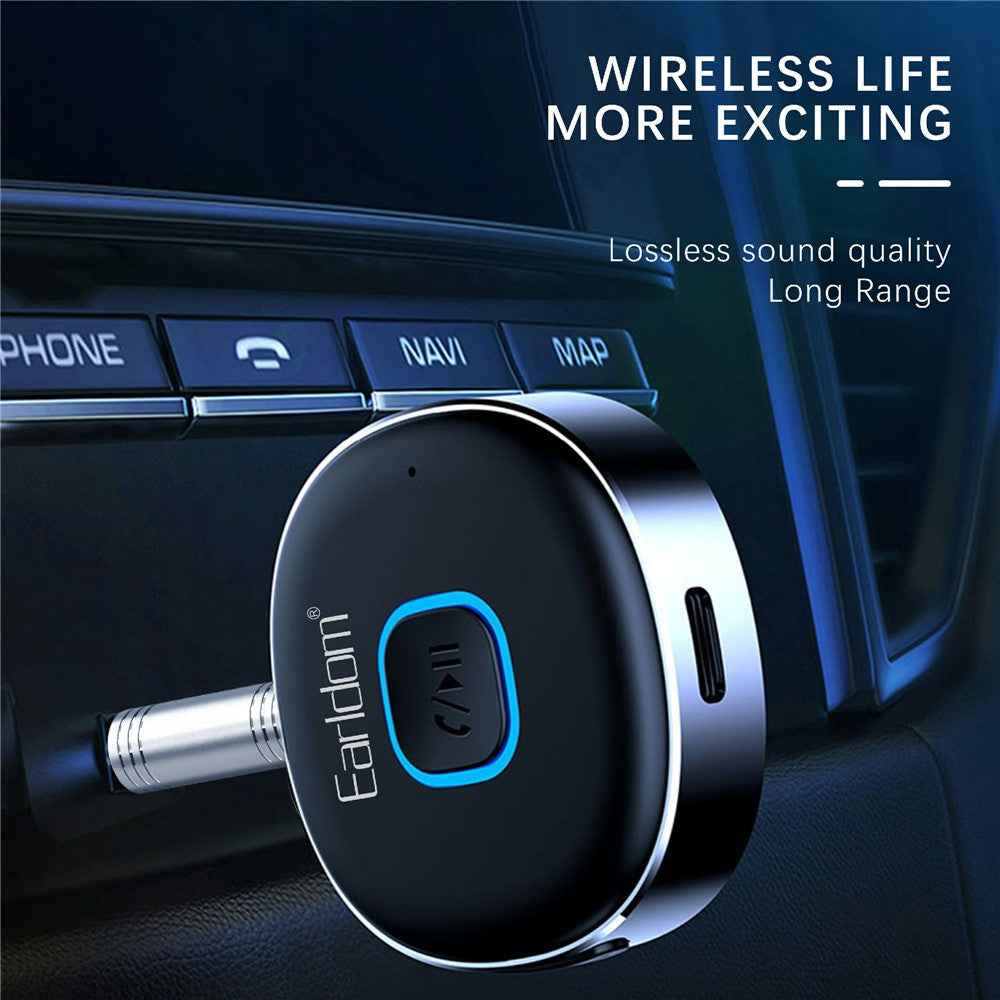EARLDOM ET-BR03 Bluetooth-compatible 5.3 Wireless Receiver 3.5mm AUX Car Audio System Speaker Adapter