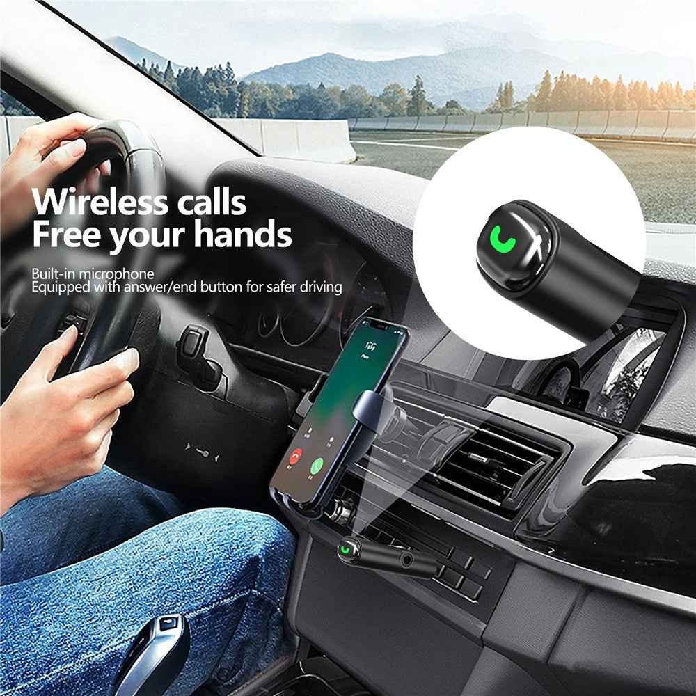 EARLDOM ET-BR06 Car Bluetooth-compatible 5.3 Receiver Audio Adapter with TF Card, AUX Port