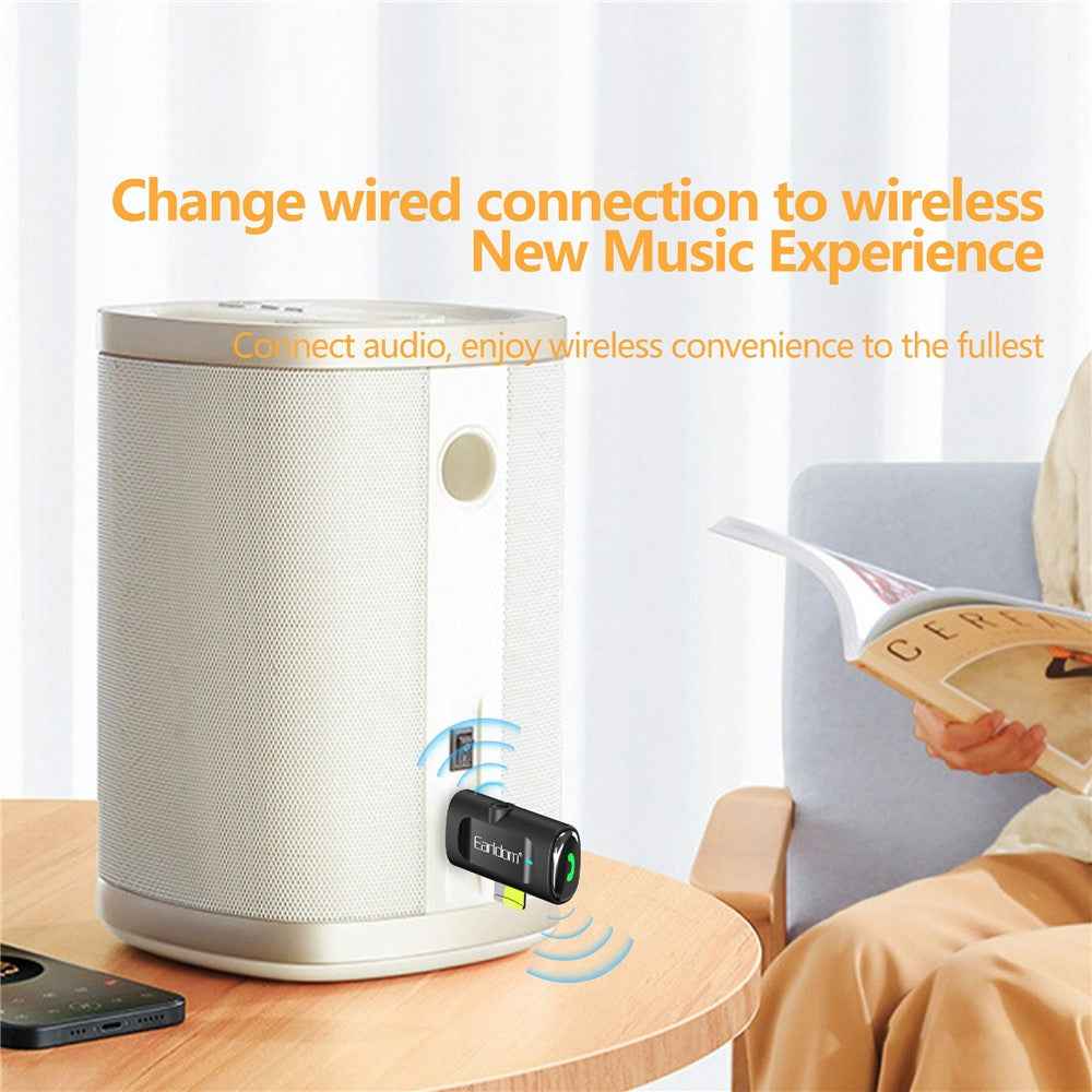 EARLDOM ET-BR06 Car Bluetooth-compatible 5.3 Receiver Audio Adapter with TF Card, AUX Port