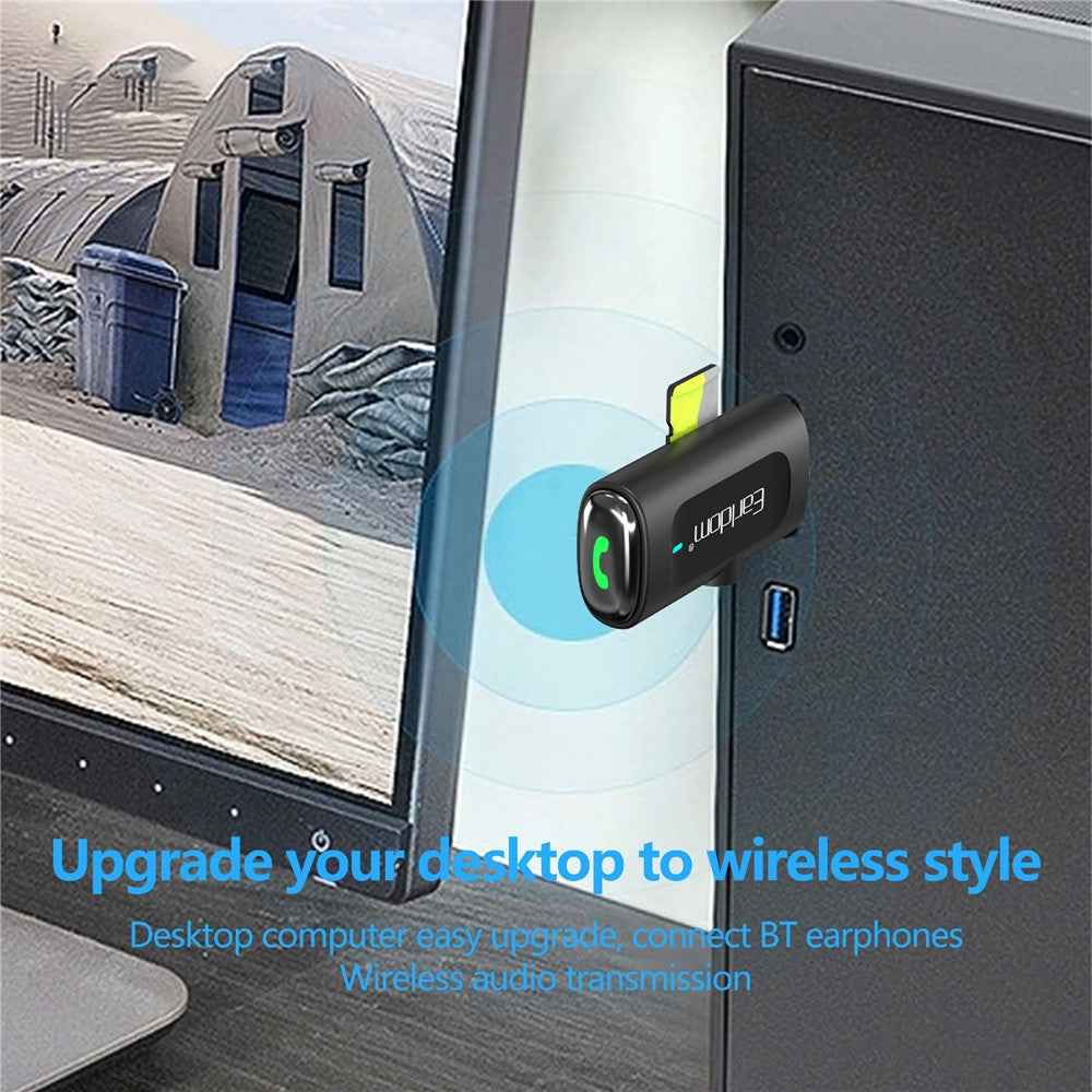 EARLDOM ET-BR06 Car Bluetooth-compatible 5.3 Receiver Audio Adapter with TF Card, AUX Port