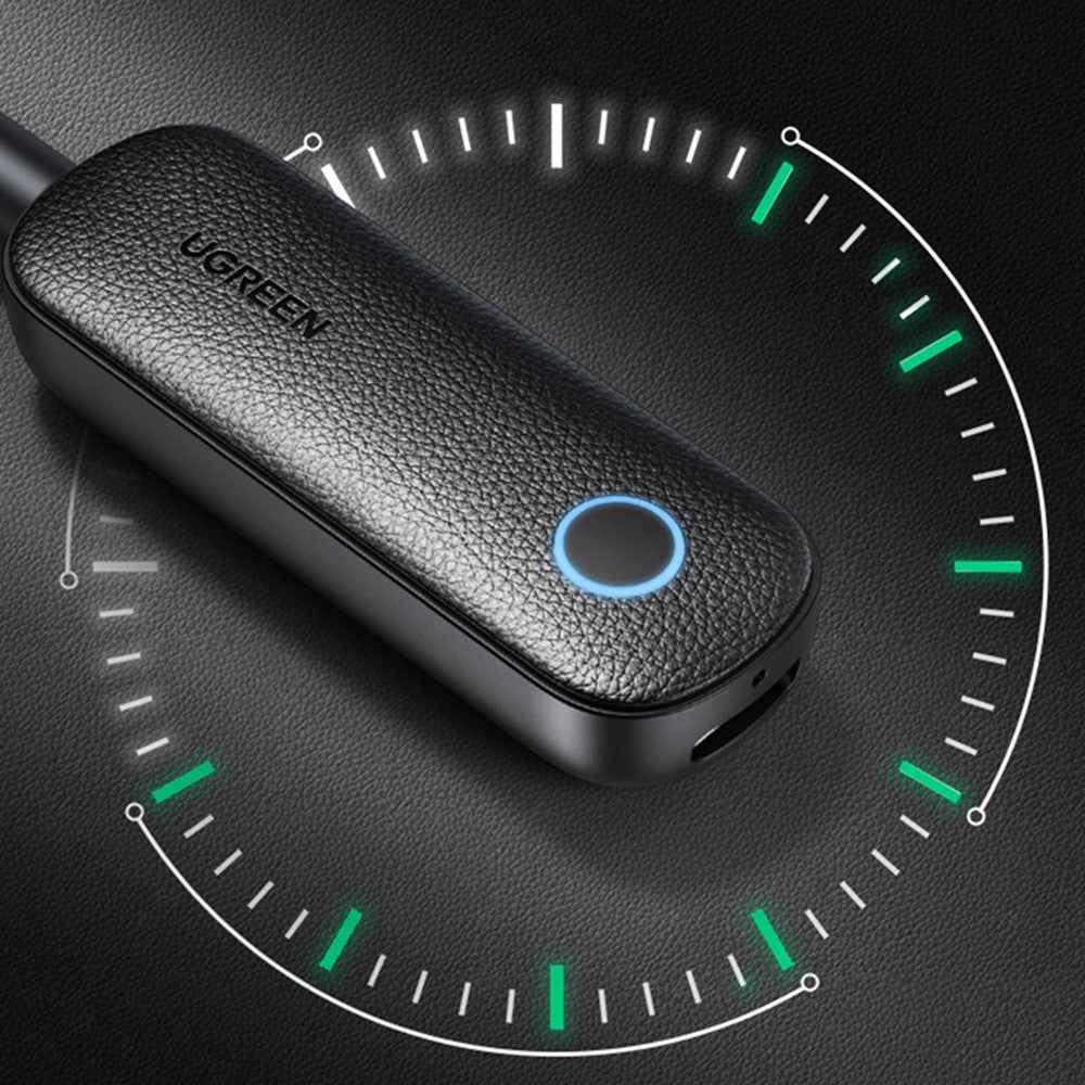 UGREEN 2-in-1 Bluetooth-compatible 5.0 Transmitter Receiver 3.5mm Stereo AUX Adapter for Earphones TV Car Audio