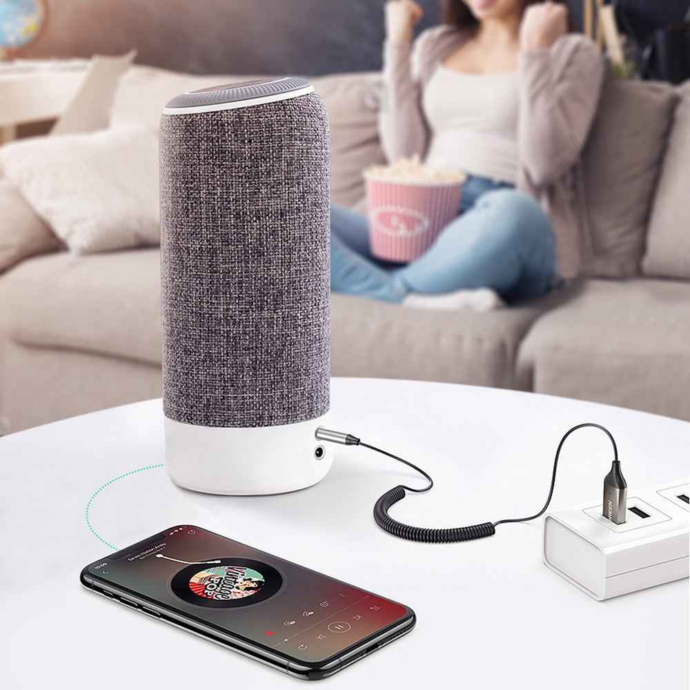 UGREEN Car Bluetooth-compatible 5.0 Adapter USB to 3.5mm Aux Audio Music Wireless Receiver Hands-free Adapter