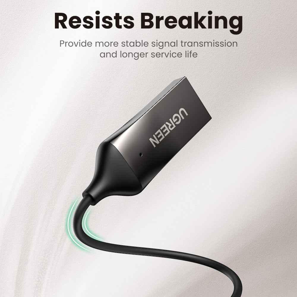 UGREEN Car Bluetooth-compatible 5.0 Adapter USB to 3.5mm Aux Audio Music Wireless Receiver Hands-free Adapter