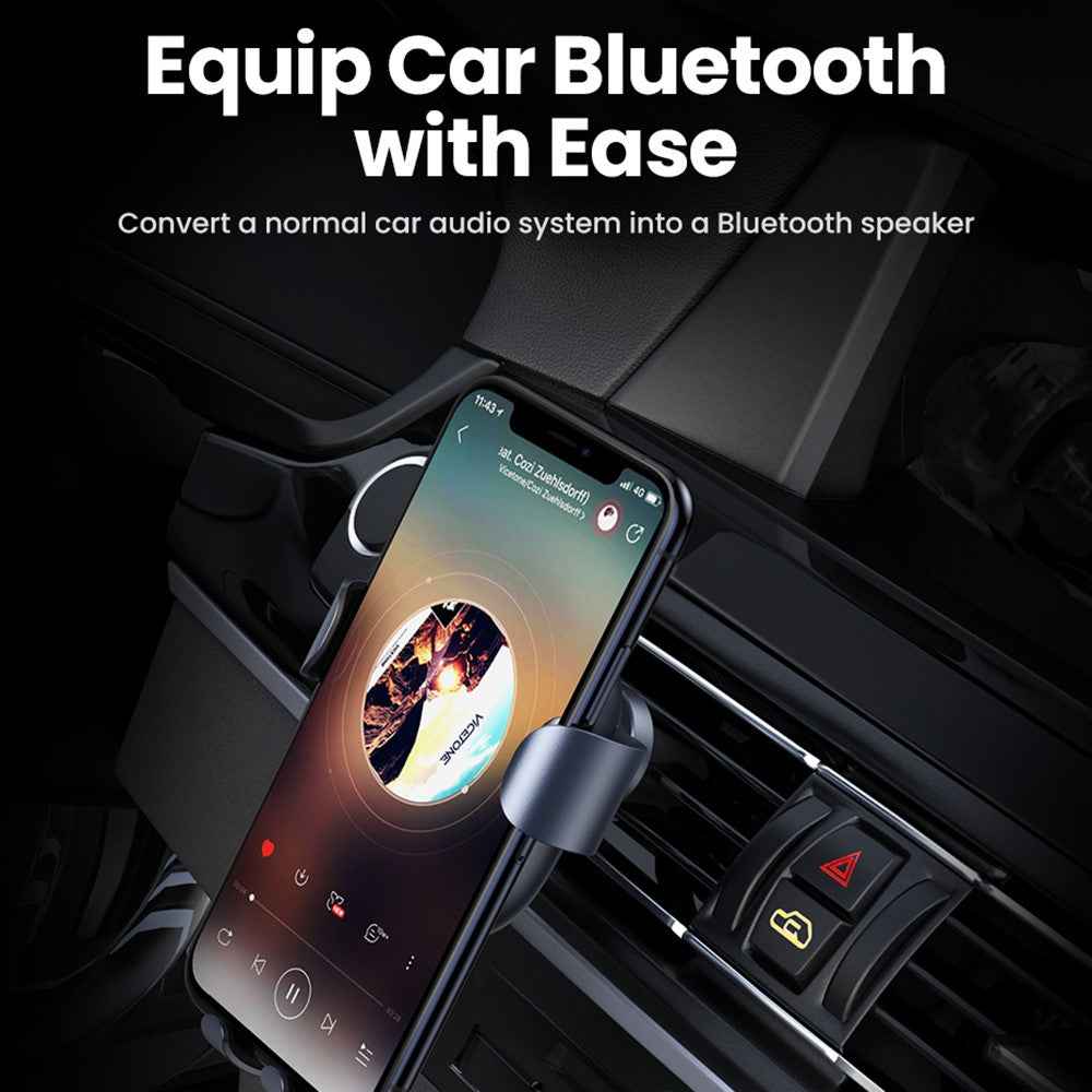 UGREEN Car Bluetooth-compatible 5.0 AUX Adapter Audio Receiver USB to 3.5mm Hands Free Kit Support TF Card
