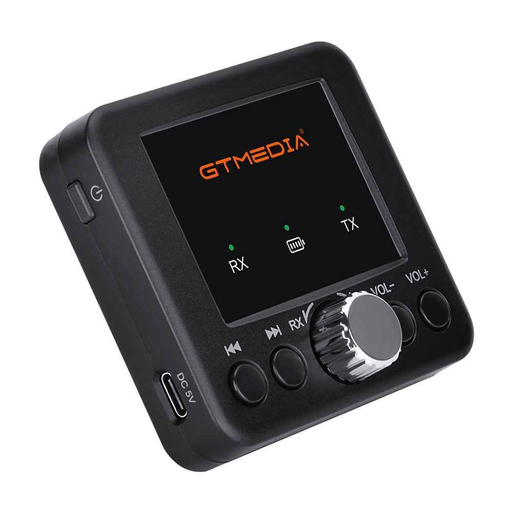 GTMEDIA RT05 2 in 1 Bluetooth-compatible 5.0 Receiver Transmitter Audio Adapter for Phone / Tablet / Car / Computer